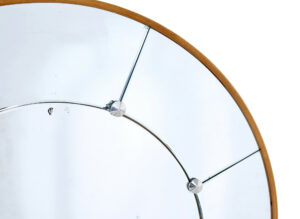 Beech Mid 20th Century Arched Wall Mirror — thumbnail 4
