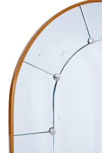 Beech Mid 20th Century Arched Wall Mirror — thumbnail 3