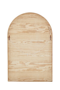 Beech Mid 20th Century Arched Wall Mirror — thumbnail 2