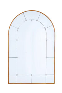 Beech Mid 20th Century Arched Wall Mirror — thumbnail 1