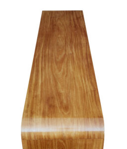 Mid 20th Century Low Open Elm Bookcase — thumbnail 8