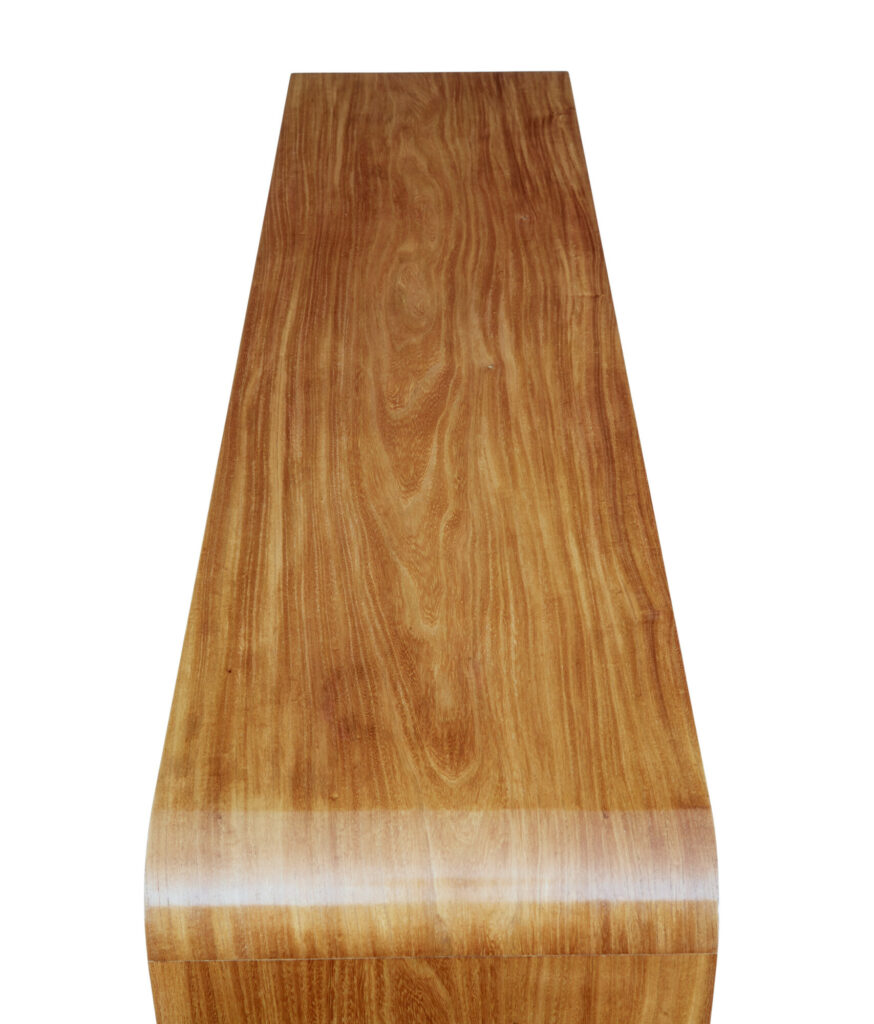 Mid 20th Century Low Open Elm Bookcase — image 8