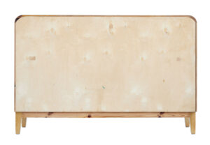 Mid 20th Century Low Open Elm Bookcase — thumbnail 5