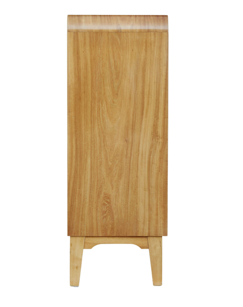 Mid 20th Century Low Open Elm Bookcase — image 4