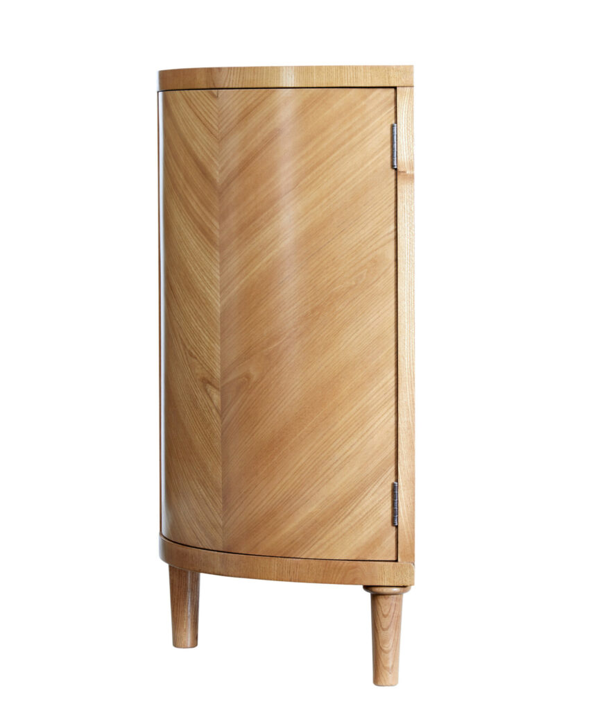 Swedish Mid 20th Century Low Sideboard with Bookcase — image 3