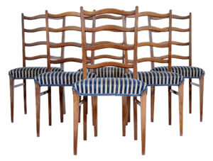 Set of 6 Mid Century Dining Chairs by Alex Hammarlin Flen — thumbnail 1