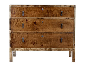 Mid 20th Century Scandinavian Birch Chest of Drawers — thumbnail 2