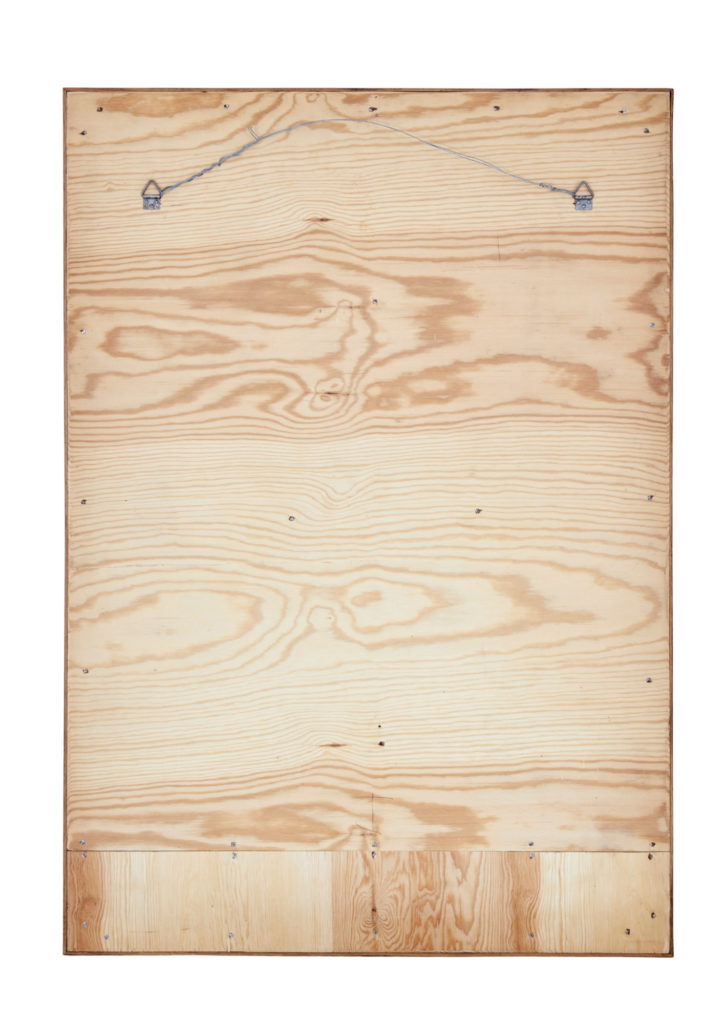 Large Mid 20th Century Scandinavian Oak Frame Mirror — image 2
