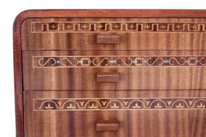 Scandinavian Mid 20th Century Mahogany 6 Drawer Chest — thumbnail 4