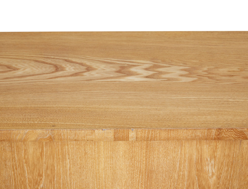 Swedish Mid 20th Century Low Open Elm Bookcase — image 2