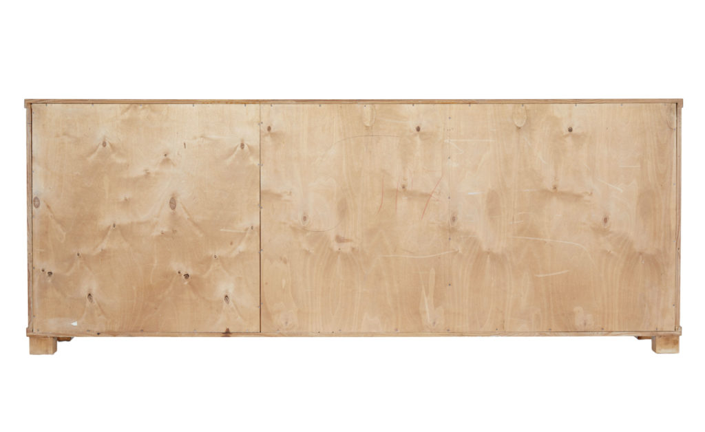 Swedish Mid 20th Century Low Open Elm Bookcase — image 6