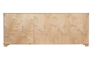 Swedish Mid 20th Century Low Open Elm Bookcase — thumbnail 6