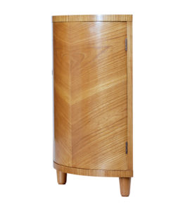 Swedish Mid 20th Century Elm Low Open Bookcase — thumbnail 7