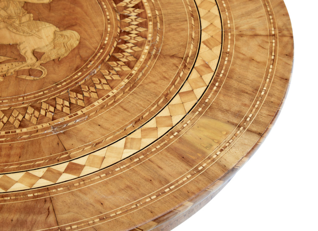 19th Century Italian Inlaid Sorrento Occasional Table — image 2