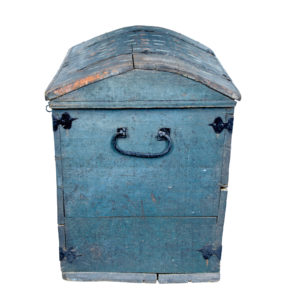 Swedish 19th Century Folk Art Hand Painted Dome Top Coffer — thumbnail 6