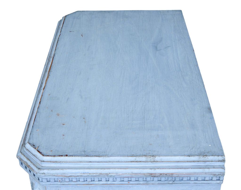Swedish Pair of 19th Century Painted Blue Commodes — image 3