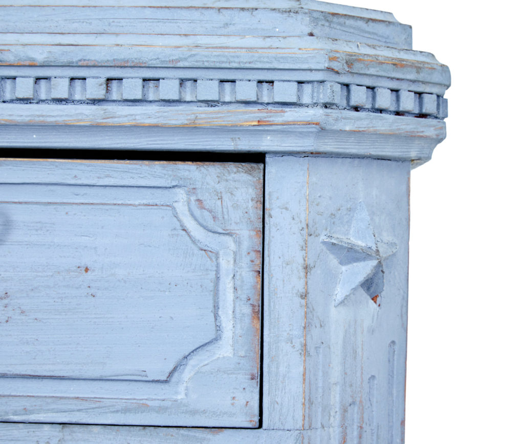 Swedish Pair of 19th Century Painted Blue Commodes — image 4