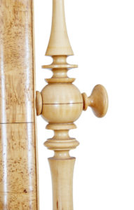 Early 20th Century Burr Birch Vanity Mirror — thumbnail 2