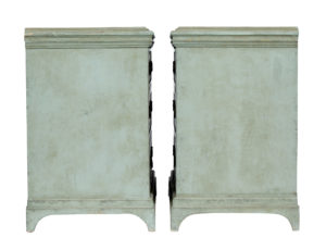 Pair of Swedish 19th Century Painted Green Commodes — thumbnail 6