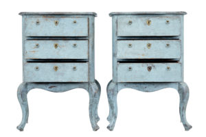 Pair of 19th Century Small Painted Chest of Drawers — thumbnail 9