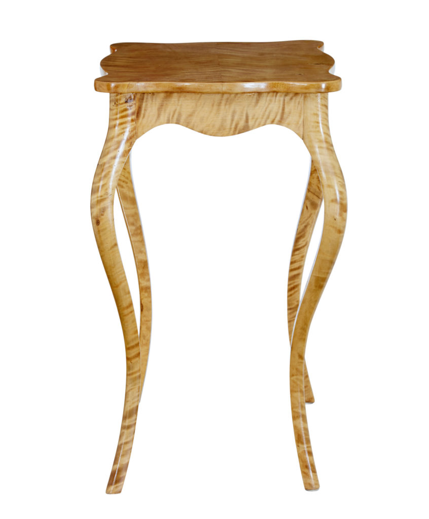 19th Century Shaped Birch Occasional Table — image 3