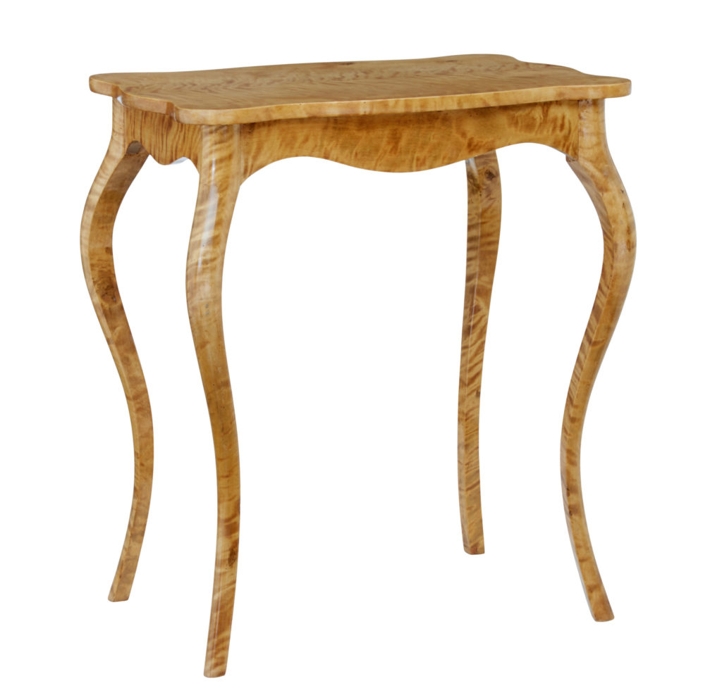 19th Century Shaped Birch Occasional Table — image 6