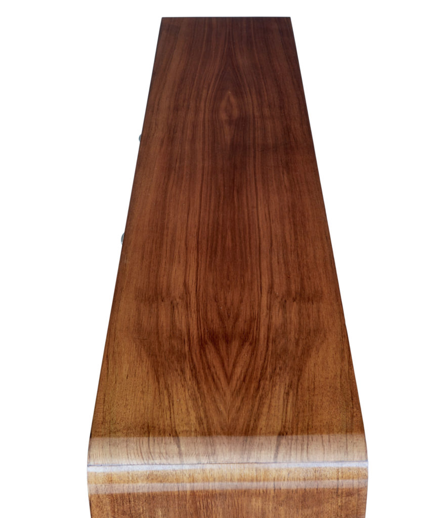 Scandinavian Mid 20th Century Walnut Low Open Bookcase by Bodafors — image 3