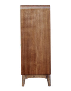 Scandinavian Mid 20th Century Walnut Low Open Bookcase by Bodafors — thumbnail 4