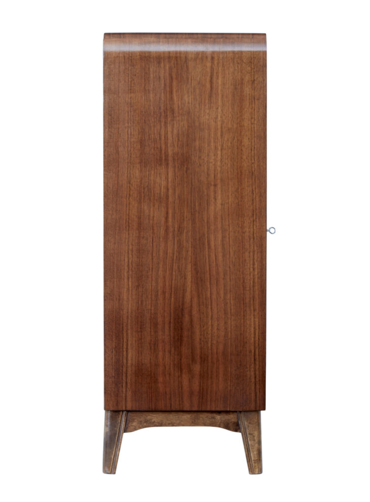 Scandinavian Mid 20th Century Walnut Low Open Bookcase by Bodafors — image 6