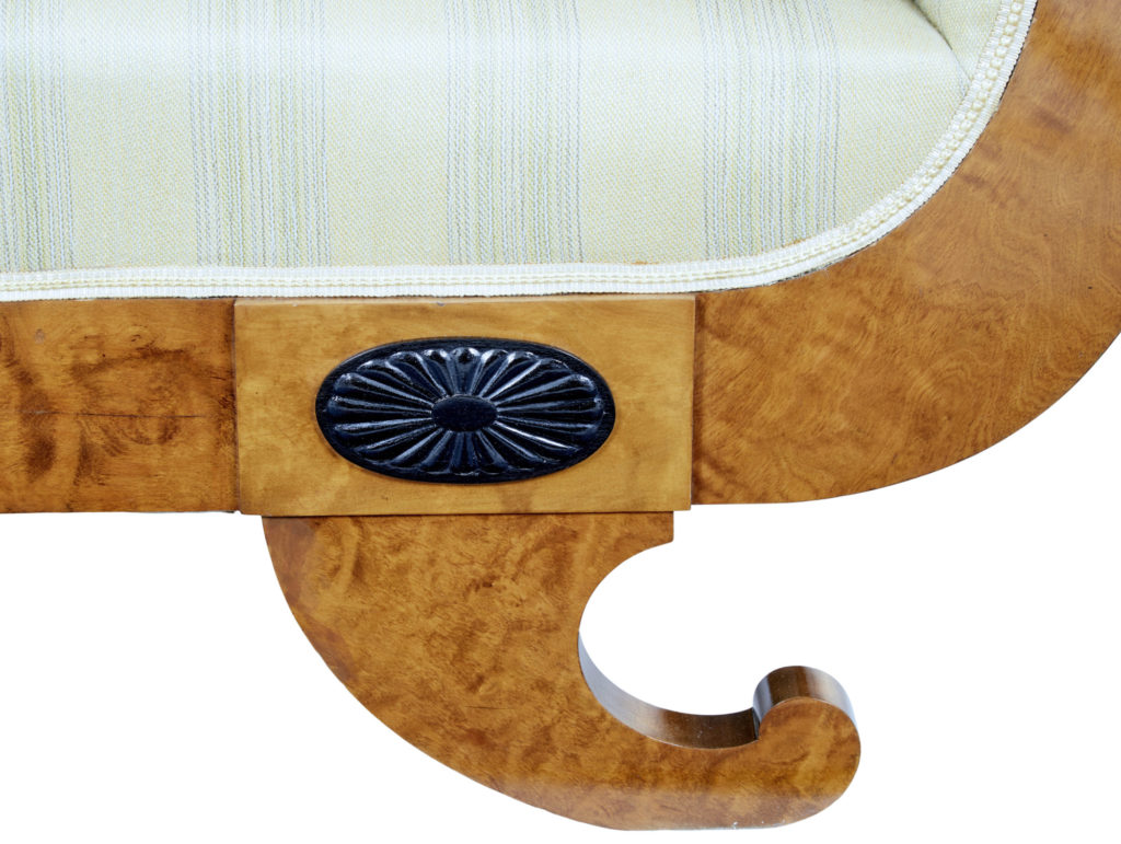 Early 20th Century Empire Revival Birch Sofa — image 2