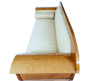 Early 20th Century Empire Revival Birch Sofa — thumbnail 4