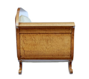 Early 20th Century Empire Revival Birch Sofa — thumbnail 7