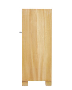 Swedish Mid 20th Century Elm Low Open Bookcase — thumbnail 6