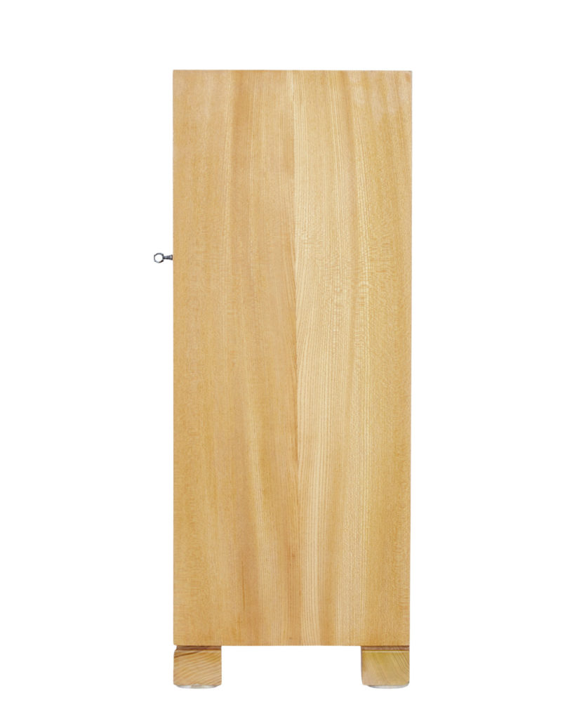 Swedish Mid 20th Century Elm Low Open Bookcase — image 6