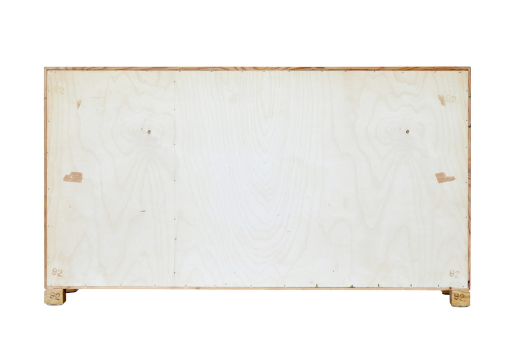 Swedish Mid 20th Century Elm Low Open Bookcase — image 5