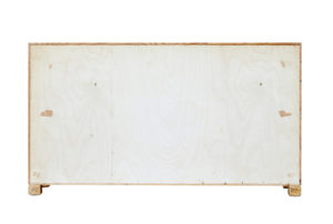 Swedish Mid 20th Century Elm Low Open Bookcase — thumbnail 5