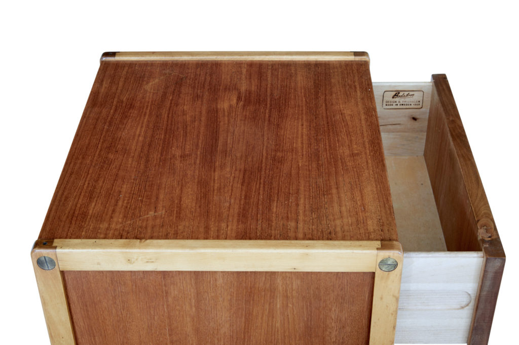 Matched Pair of Mid 20th Century Scandinavian Chests by Bodafors — image 2