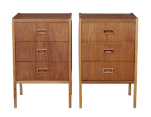 Matched Pair of Mid 20th Century Scandinavian Chests by Bodafors — thumbnail 1
