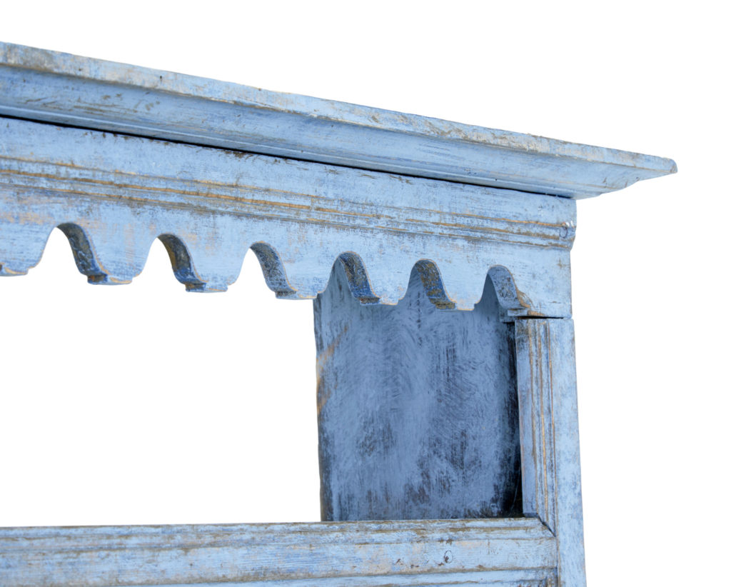 Early 19th Century Swedish Painted Dresser and Rack — image 5