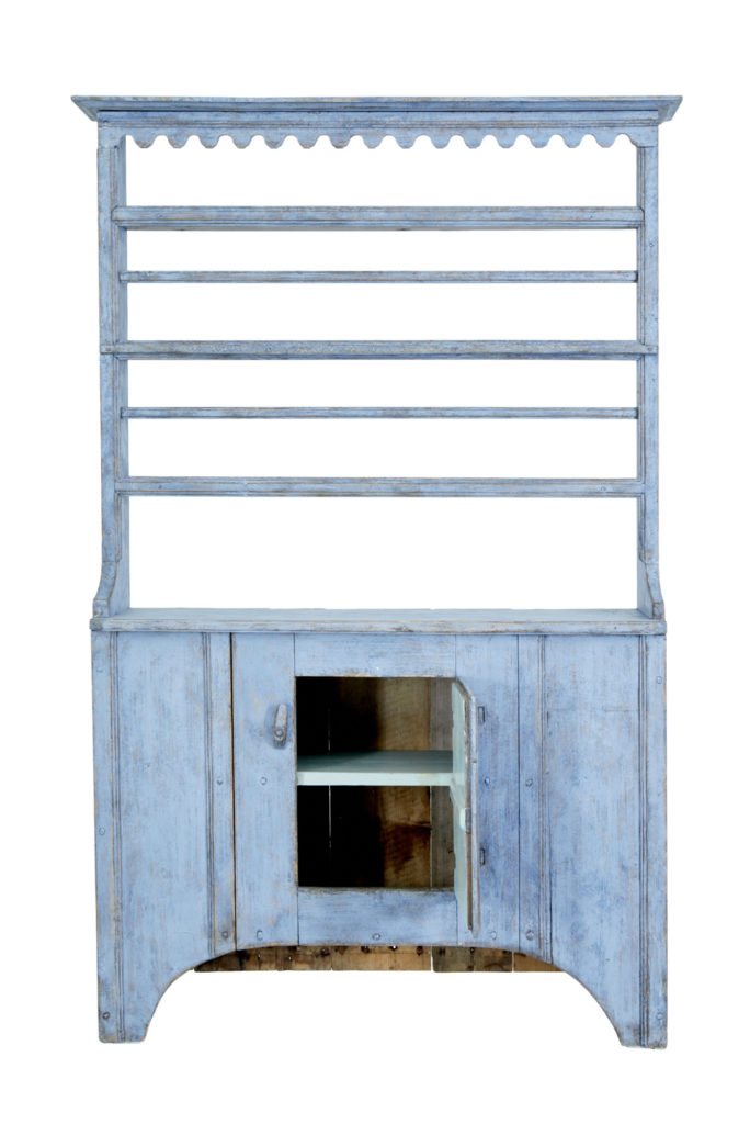 Early 19th Century Swedish Painted Dresser and Rack — image 9