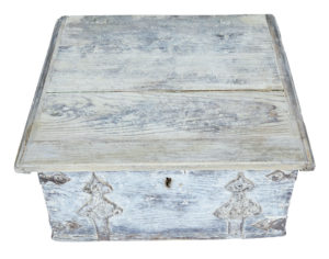 Swedish 18th Century Painted Pine Box — thumbnail 2