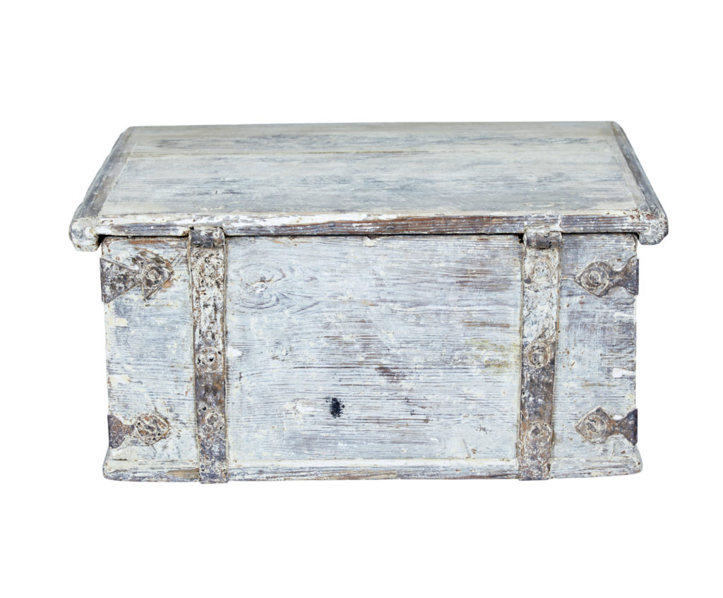 Swedish 18th Century Painted Pine Box — image 6