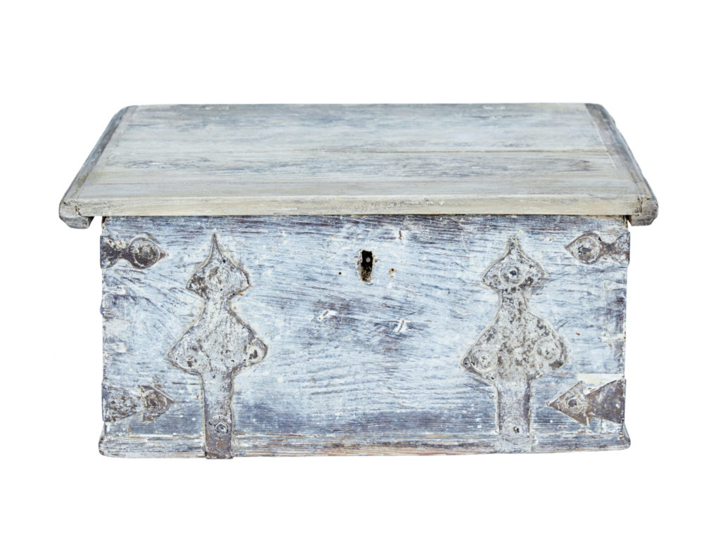 Swedish 18th Century Painted Pine Box