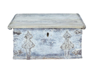 Swedish 18th Century Painted Pine Box — thumbnail 1