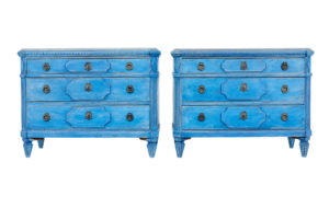 Pair of 19th Century Swedish Painted Commodes — thumbnail 1