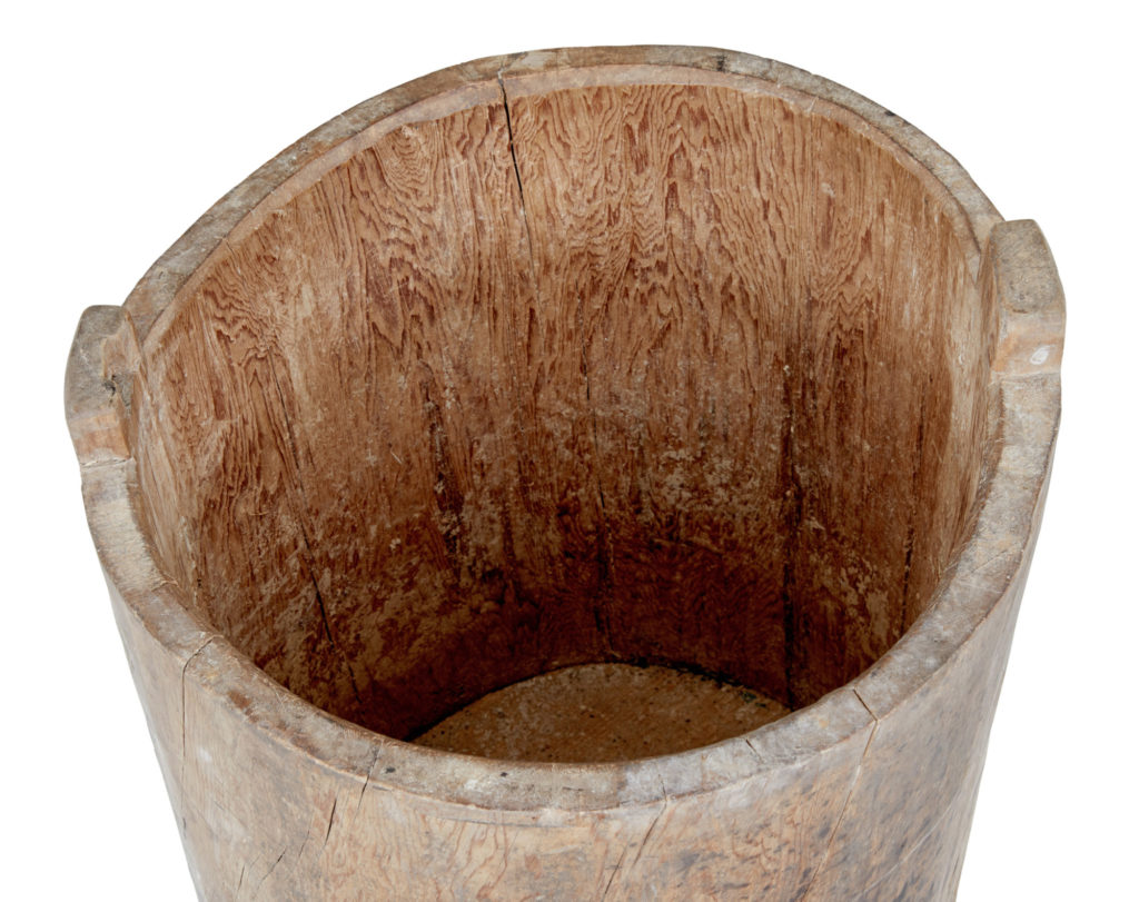 Mid 18th Century Swedish Pine Trunk Flour Bin — image 2