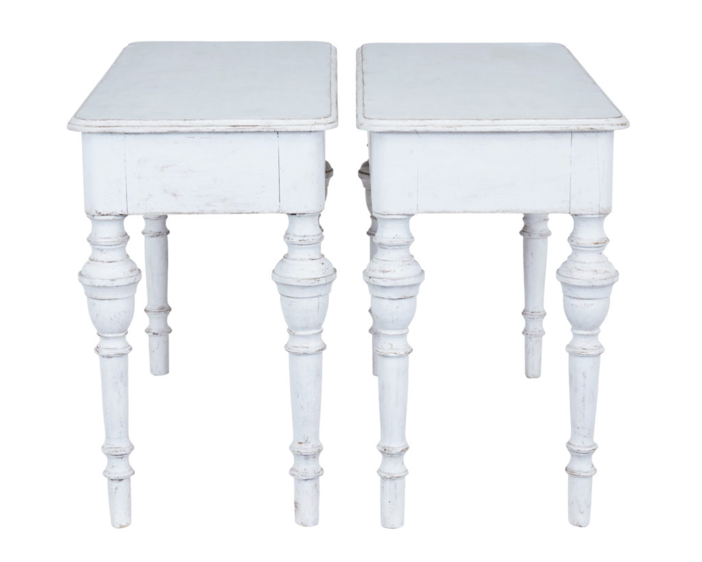Fine Pair of 19th Century Swedish Painted Pine Console Tables — image 7
