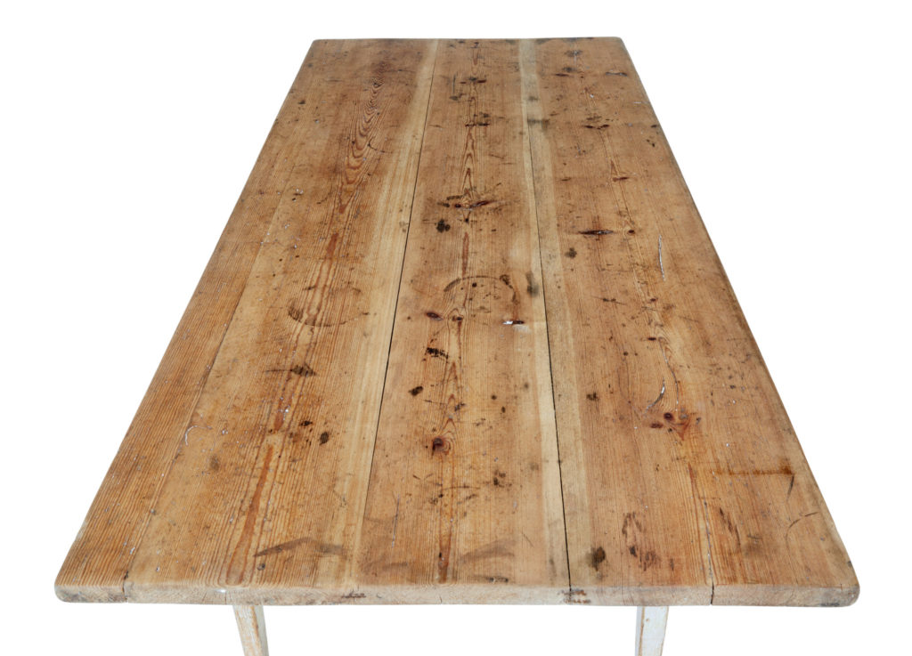 Mid 19th Century Swedish Painted Pine Kitchen Table — image 2