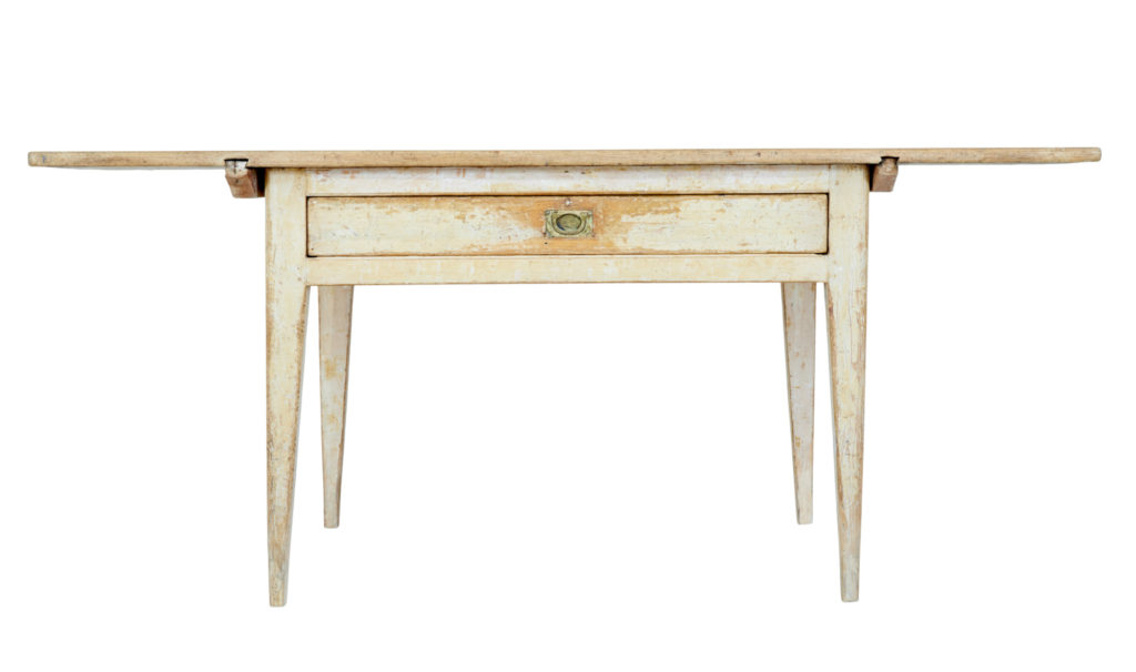 Mid 19th Century Swedish Painted Pine Kitchen Table — image 8