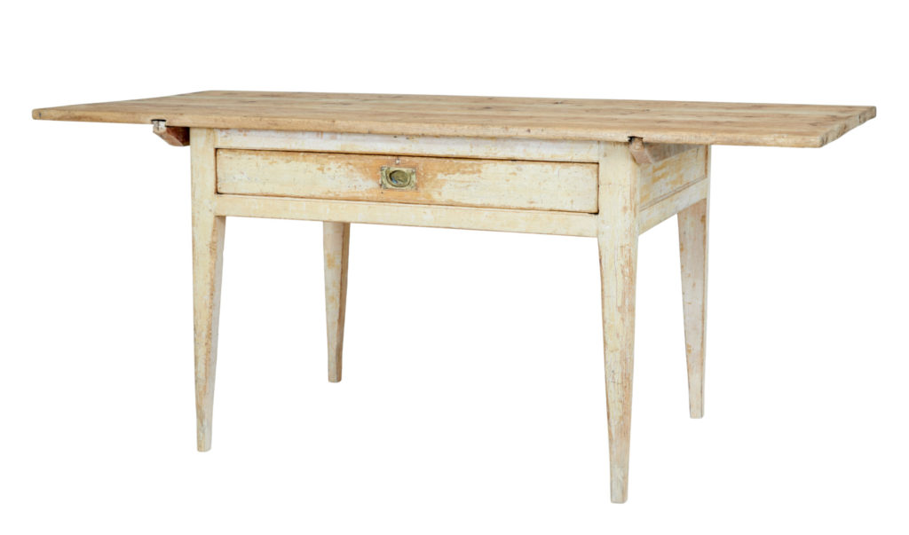 Mid 19th Century Swedish Painted Pine Kitchen Table — image 1